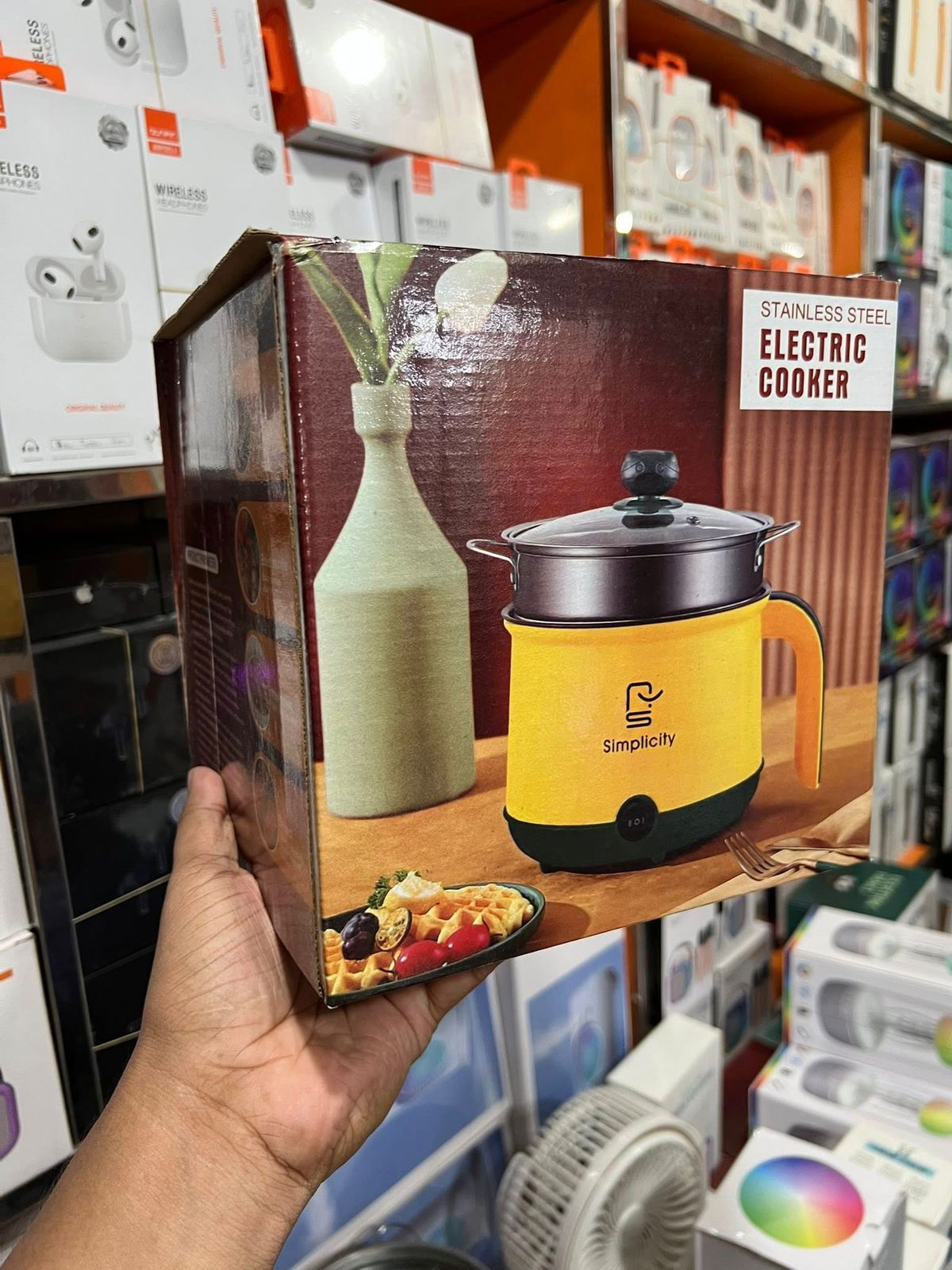 Simplicity Multi-Functional Double Layer Electric Cooking Pot