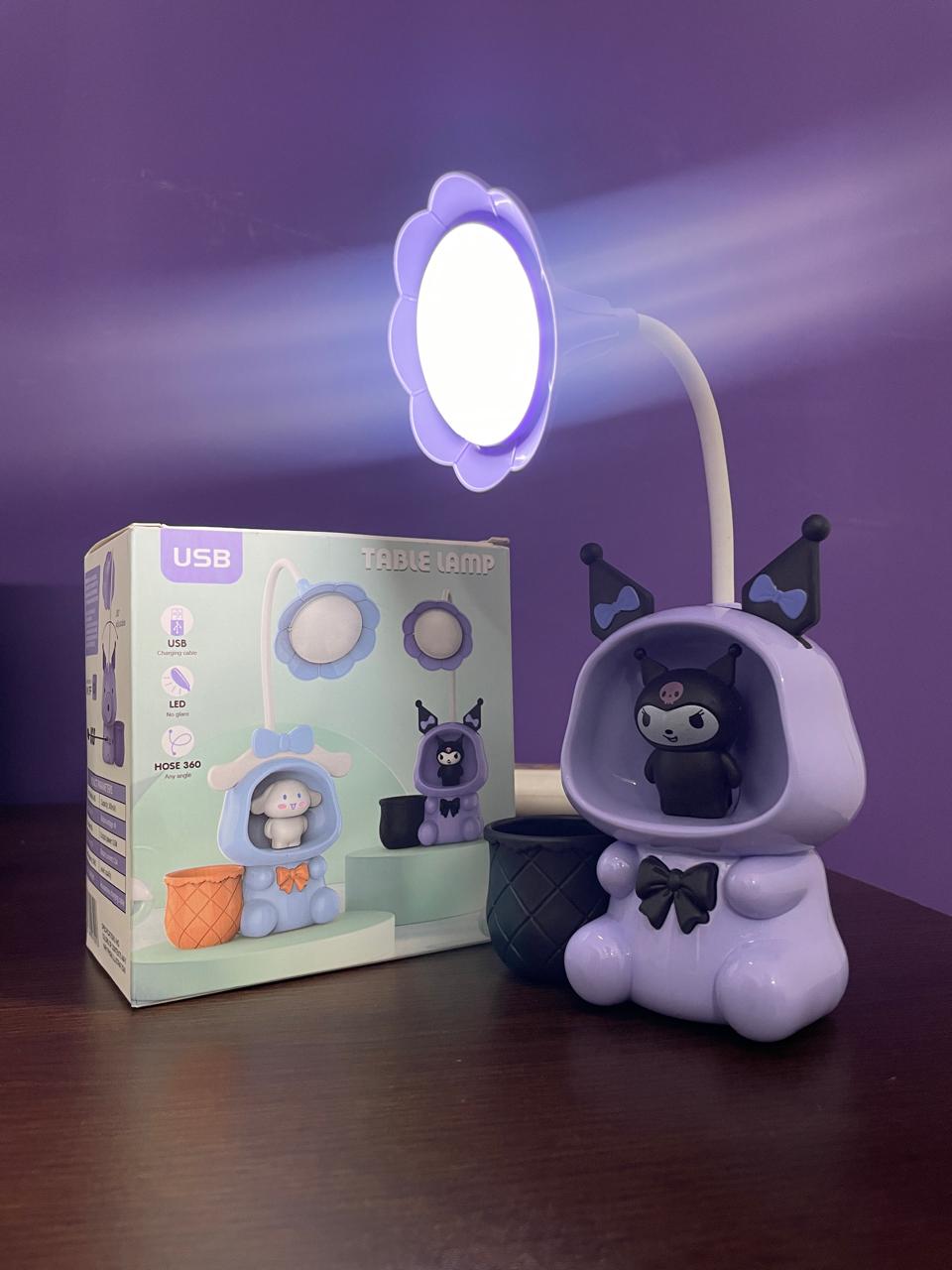 Cartoon LED Desk Lamp With Pencil Sharpener & Pen Holder